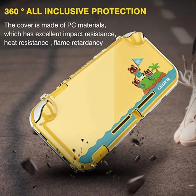 CEDER - Custodia protettiva rigida Transparente copertura edition cover per Nintendo Switch Lite Cover Animal Crossing - immagine 6