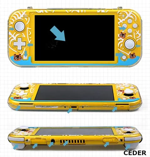 CEDER - Custodia protettiva rigida Transparente copertura edition cover per Nintendo Switch Lite Cover Animal Crossing - immagine 8