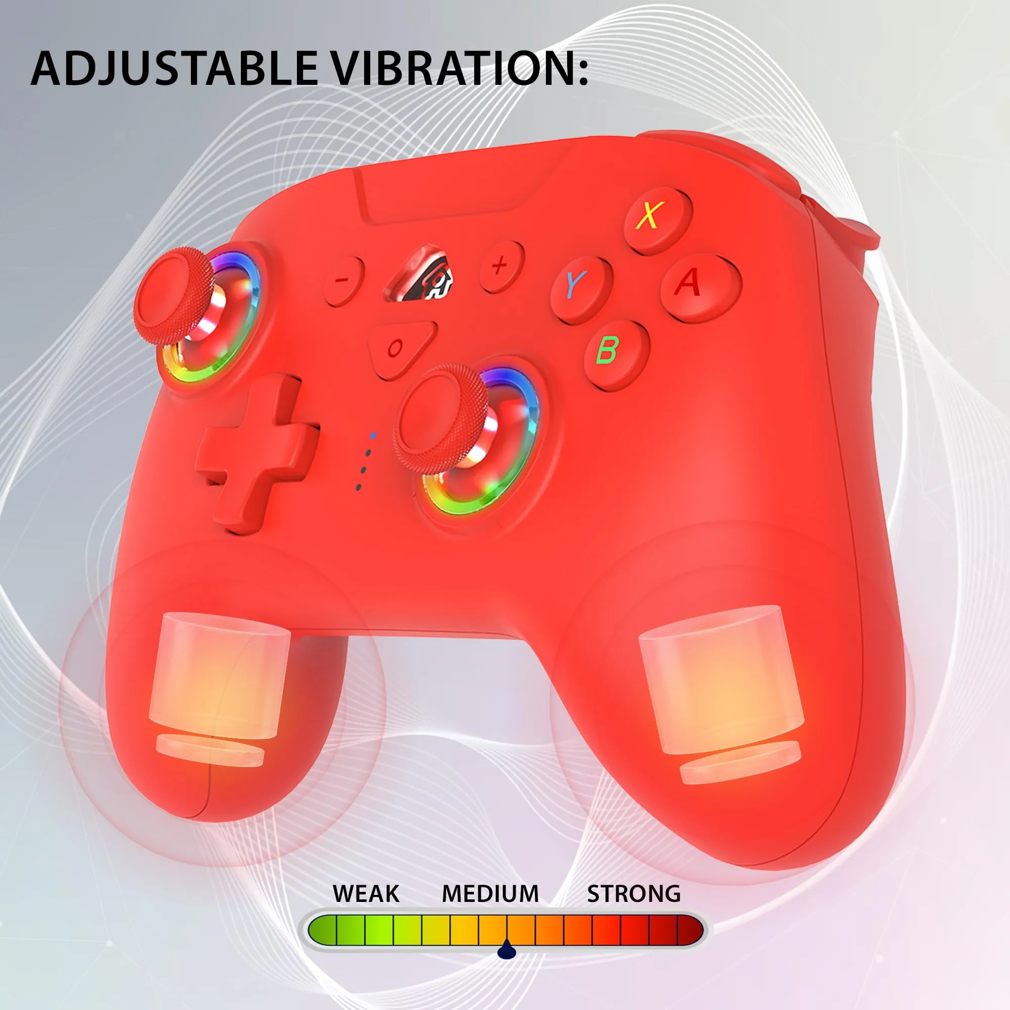 SUBSONIC - Controller Wireless per Switch 2 e Switch - Rosso - immagine 4
