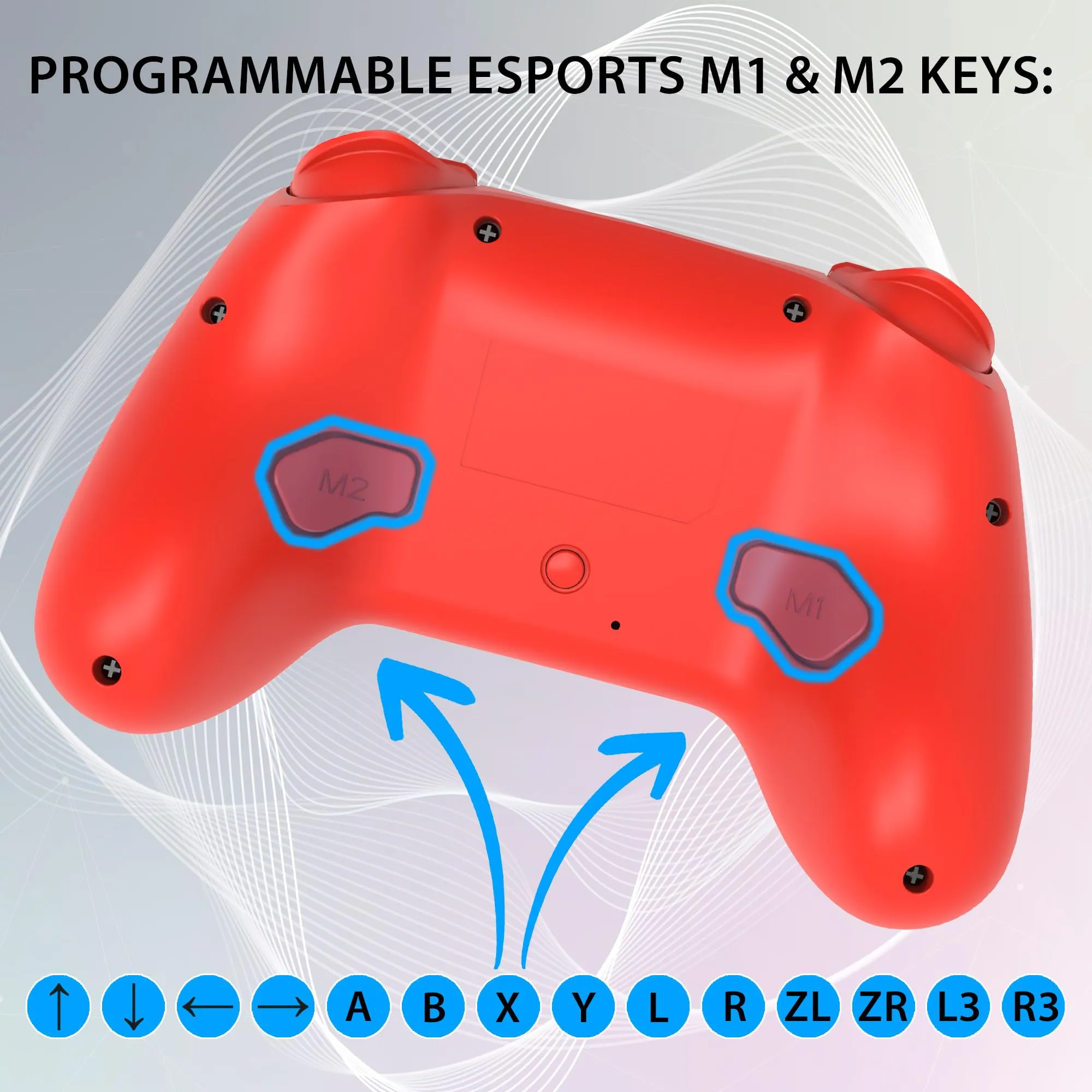 SUBSONIC - Controller Wireless per Switch 2 e Switch - Rosso - immagine 6