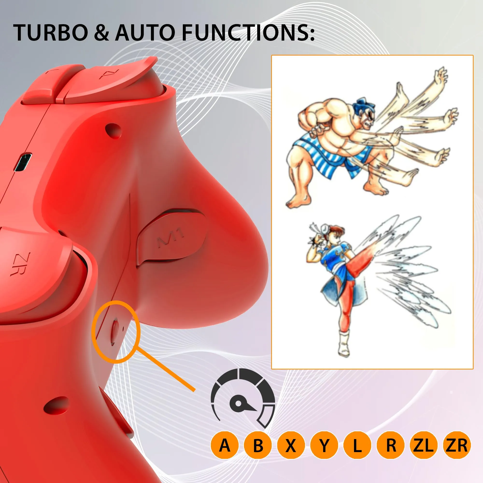 SUBSONIC - Controller Wireless per Switch 2 e Switch - Rosso - immagine 7