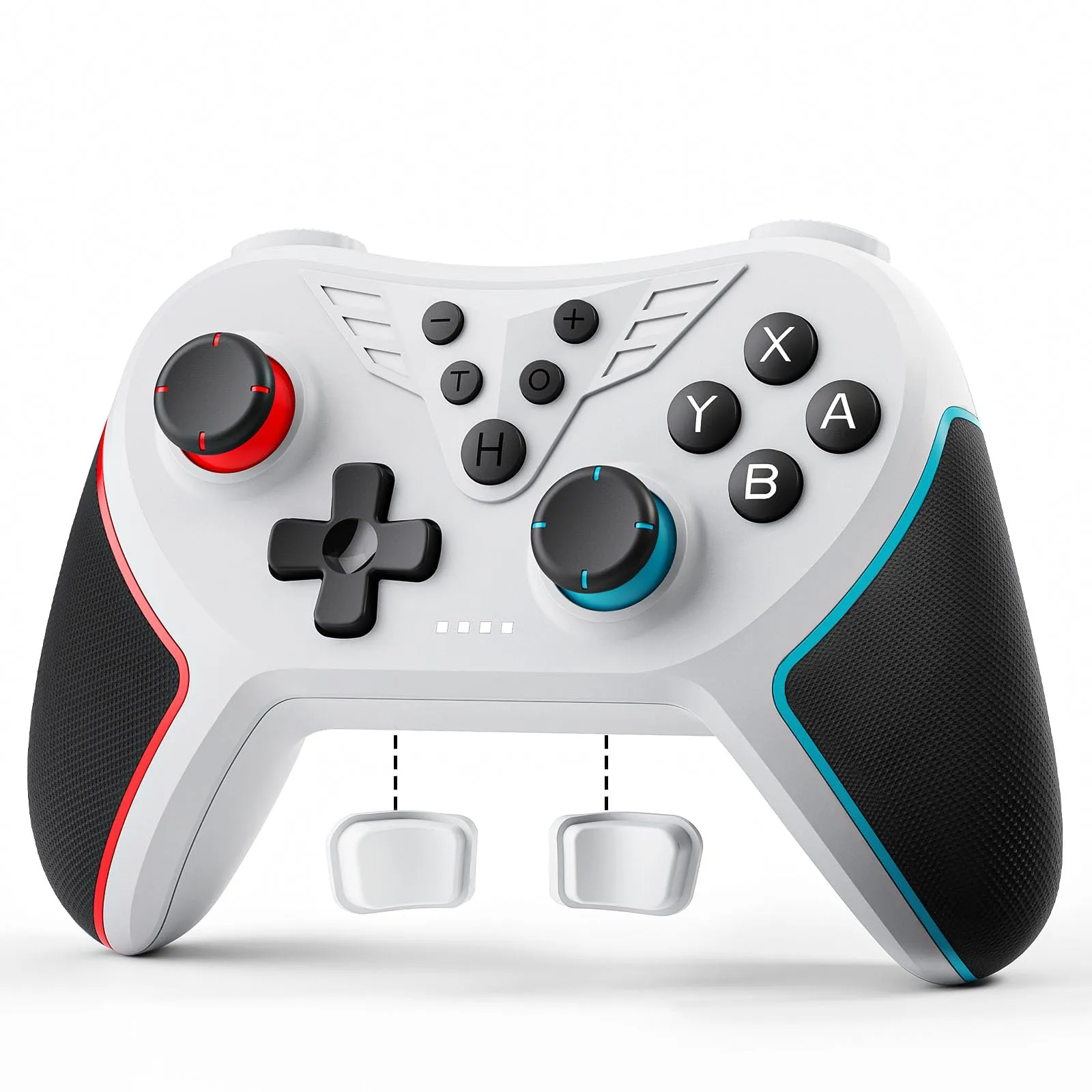 LATEC Controller per Switch/Switch 2, Controller Switch Wireless per Switch Lite con Joystick Hall/Pulsante Programmabile/ASSE Giroscopico/Vibrazione Regolabile/Funzione Turbo/Cattura Schermo - immagine 1