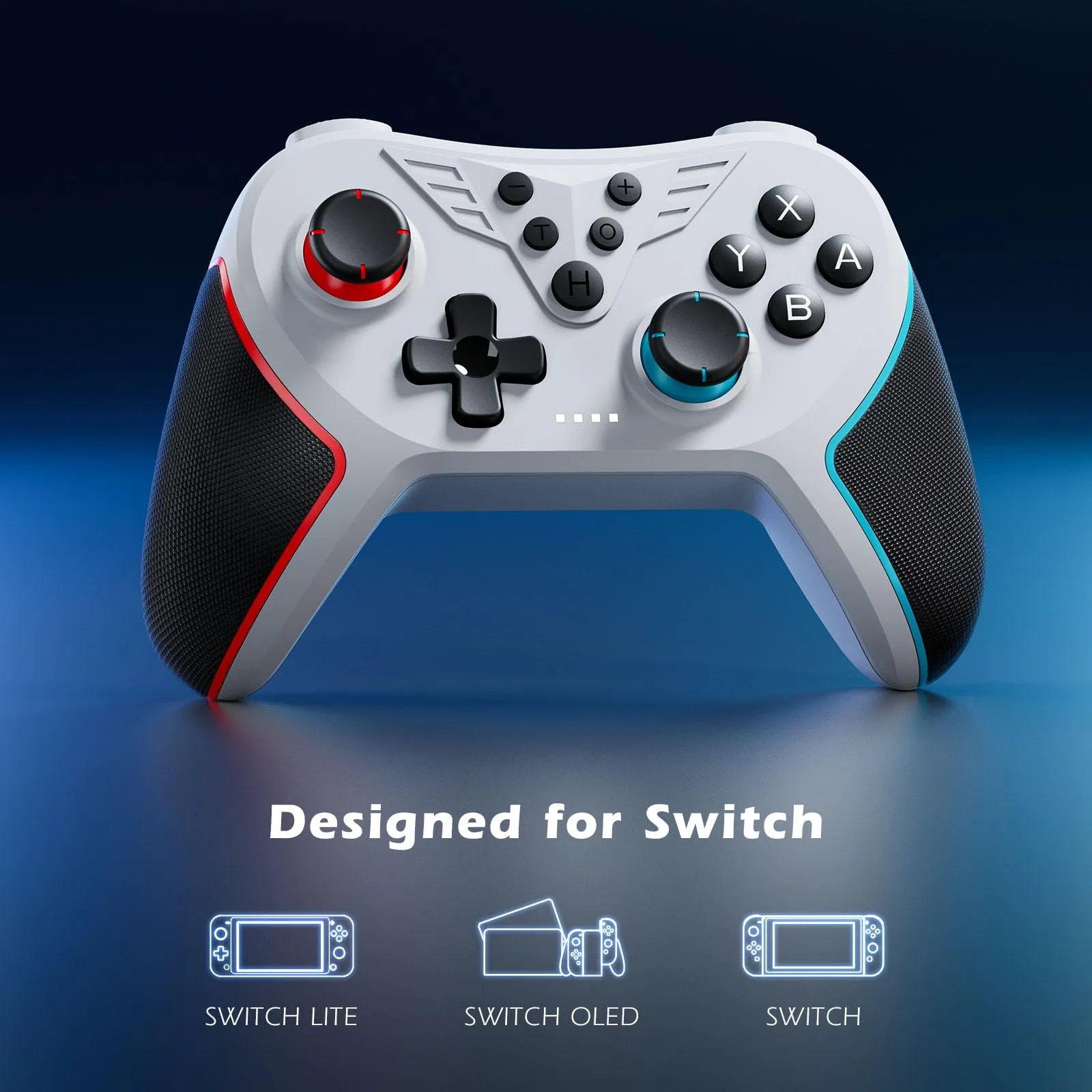 LATEC Controller per Switch/Switch 2, Controller Switch Wireless per Switch Lite con Joystick Hall/Pulsante Programmabile/ASSE Giroscopico/Vibrazione Regolabile/Funzione Turbo/Cattura Schermo - immagine 2