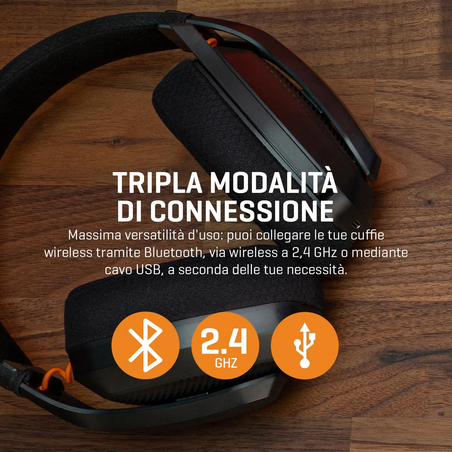 Krom Kanji Wireless Gaming Headset One Size - immagine 7
