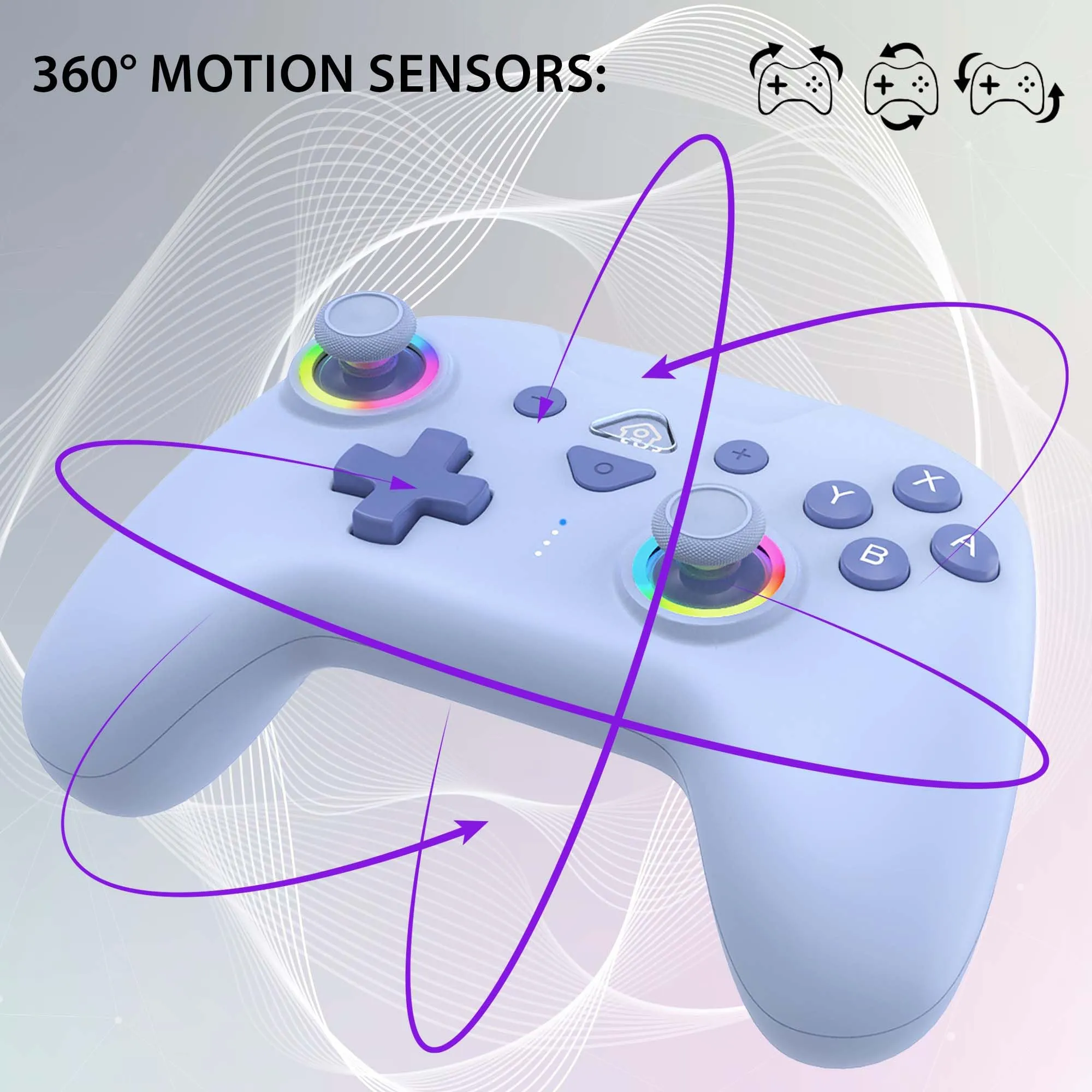 Subsonic - Controller Wireless per Switch 2 e Switch - Sweet Blue - immagine 4