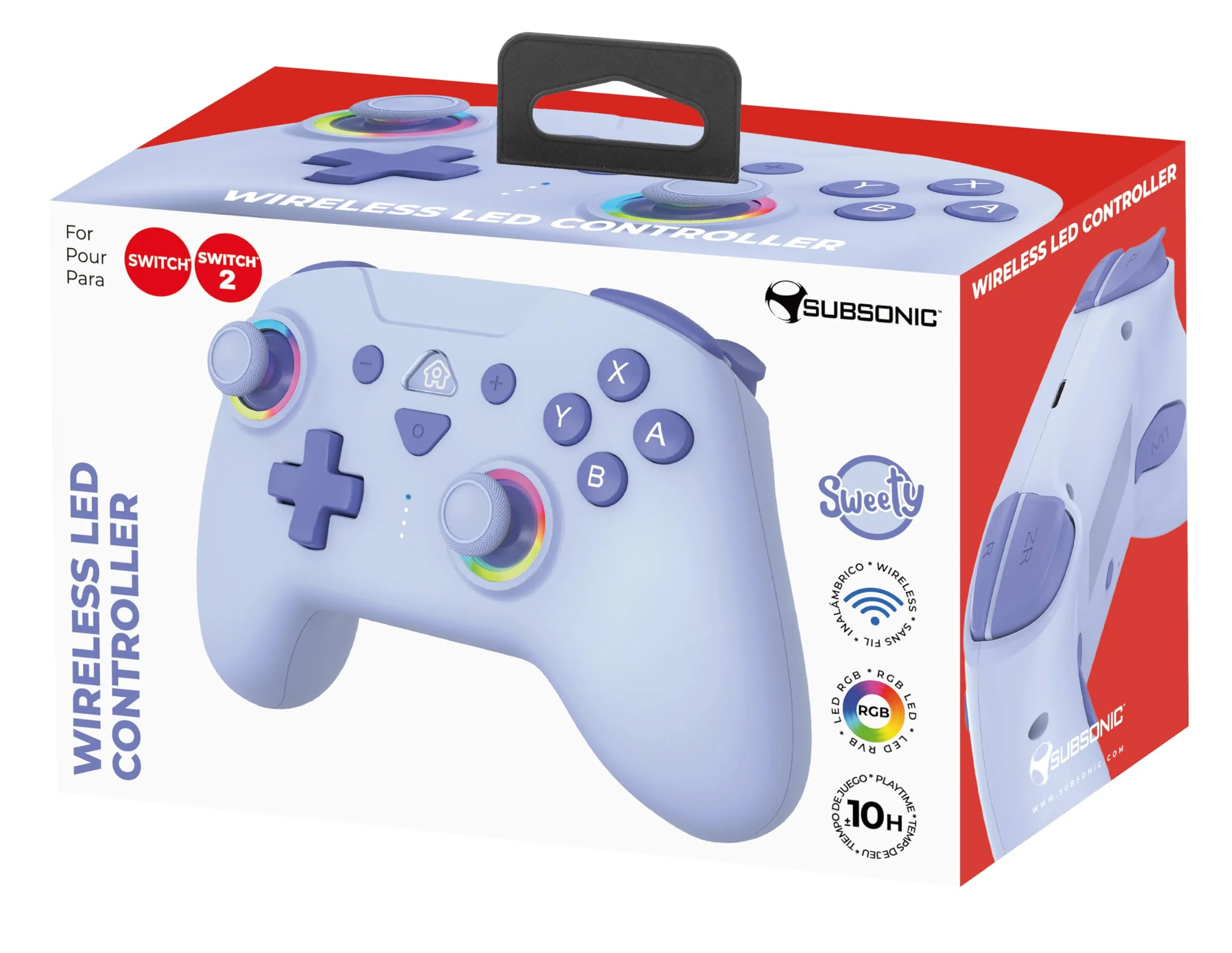 Subsonic - Controller Wireless per Switch 2 e Switch - Sweet Blue - immagine 8