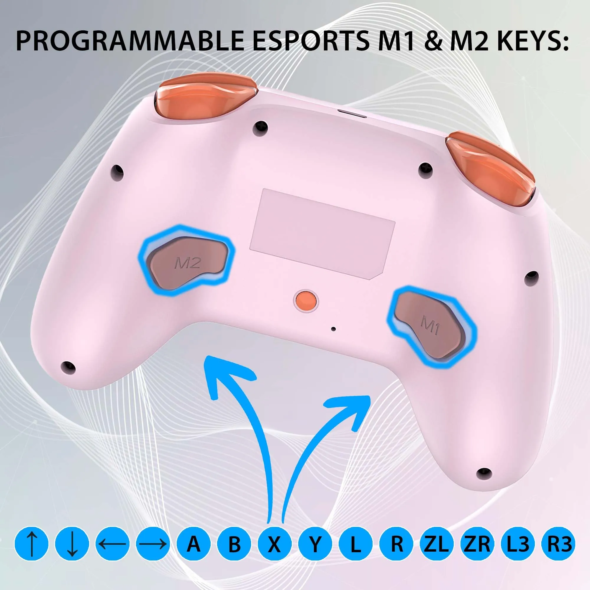 SUBSONIC - Controller Wireless per Switch 2 e Switch - Sweet Pink - immagine 2