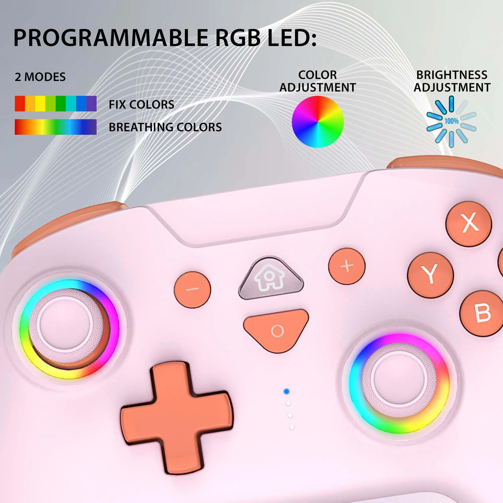 SUBSONIC - Controller Wireless per Switch 2 e Switch - Sweet Pink - immagine 3