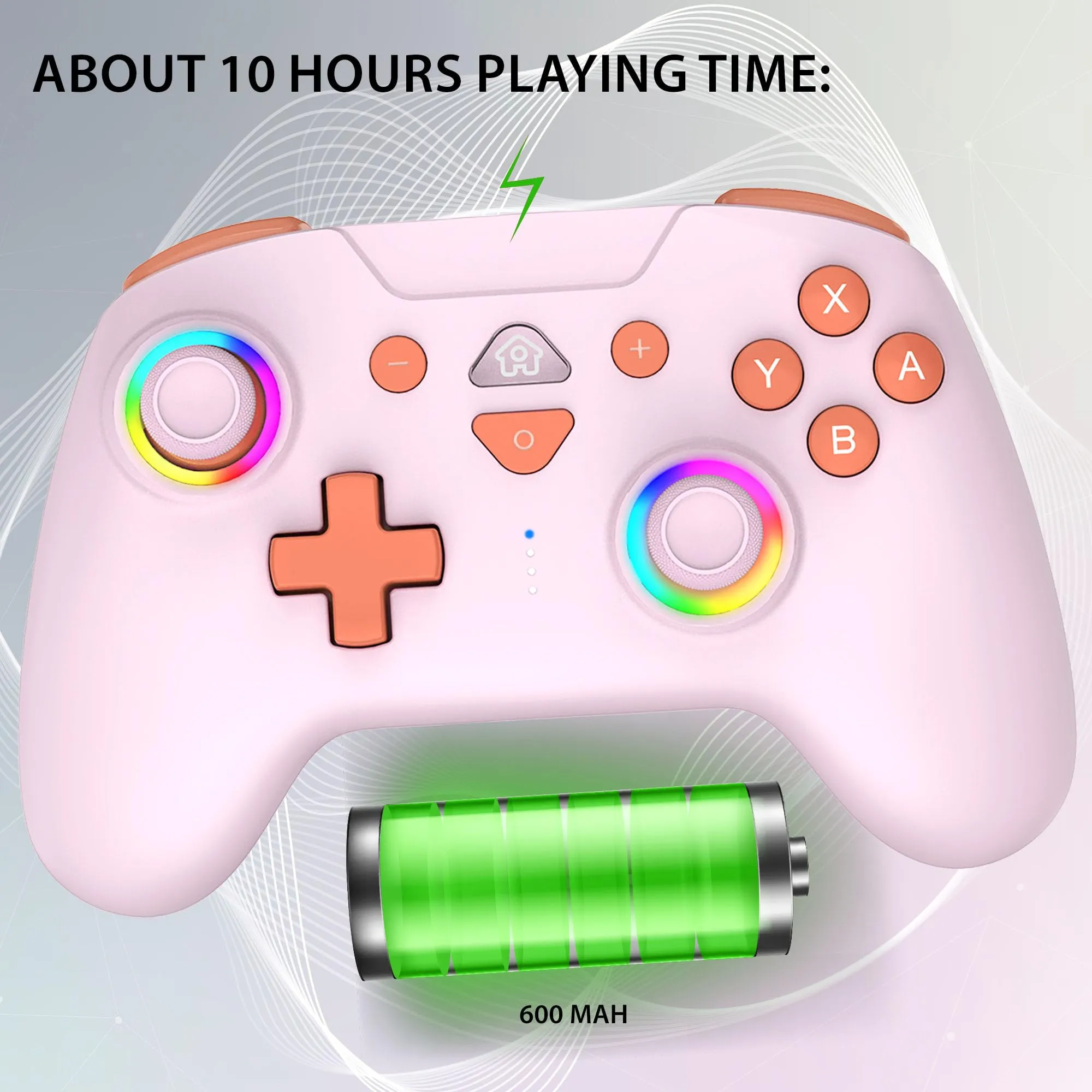 SUBSONIC - Controller Wireless per Switch 2 e Switch - Sweet Pink - immagine 4