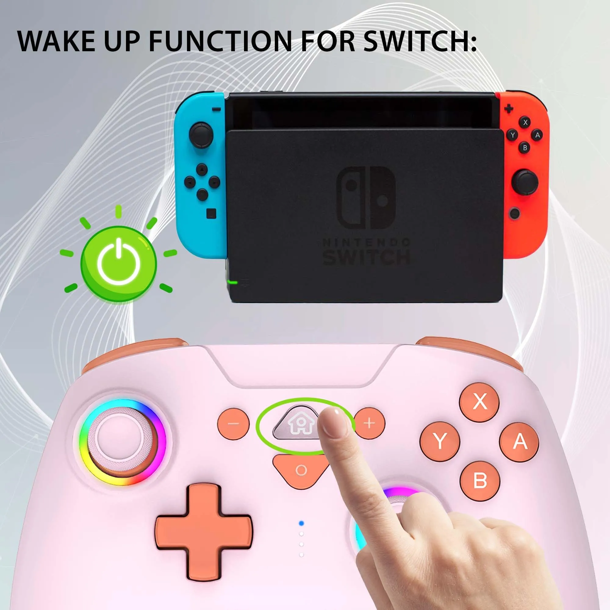 SUBSONIC - Controller Wireless per Switch 2 e Switch - Sweet Pink - immagine 5