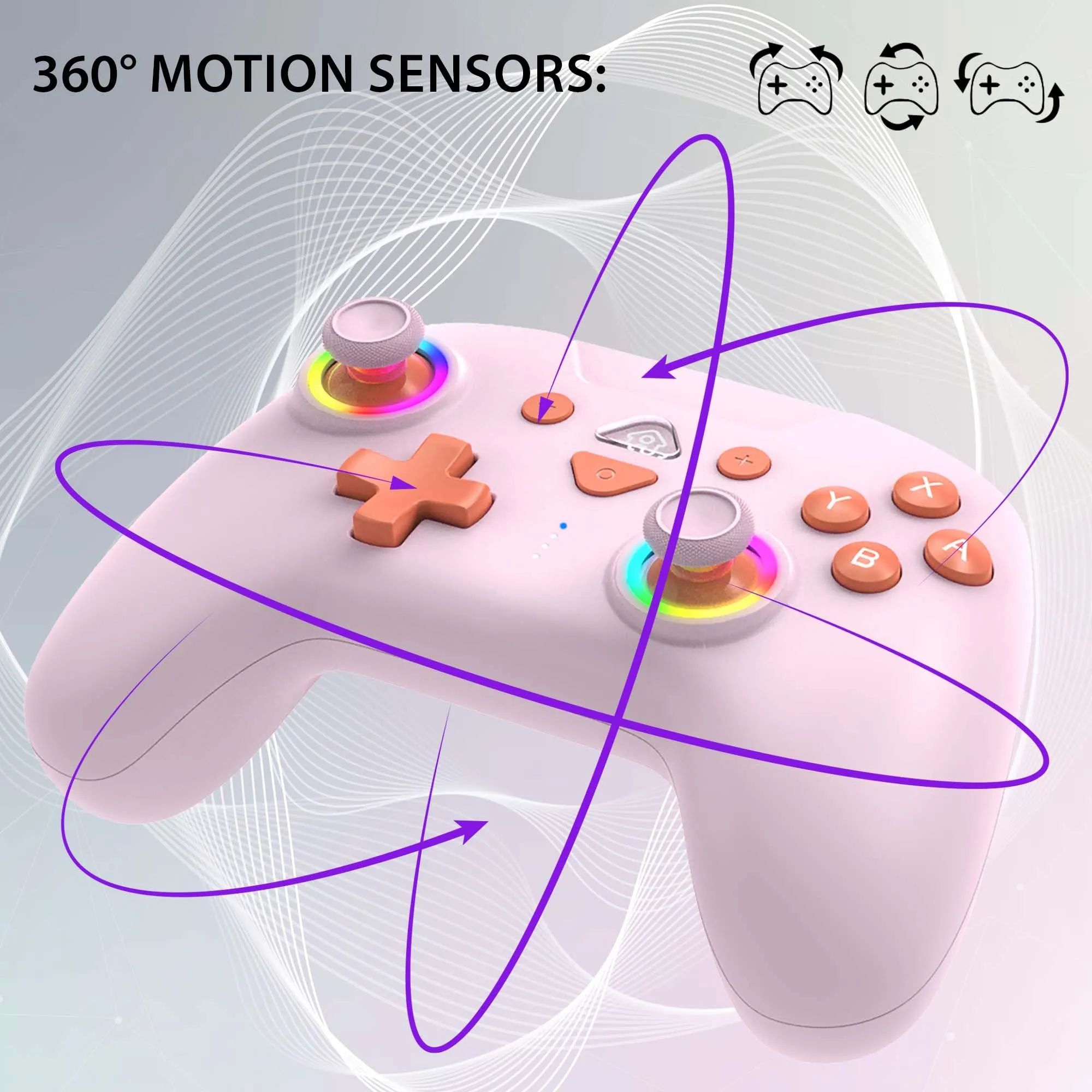 SUBSONIC - Controller Wireless per Switch 2 e Switch - Sweet Pink - immagine 6