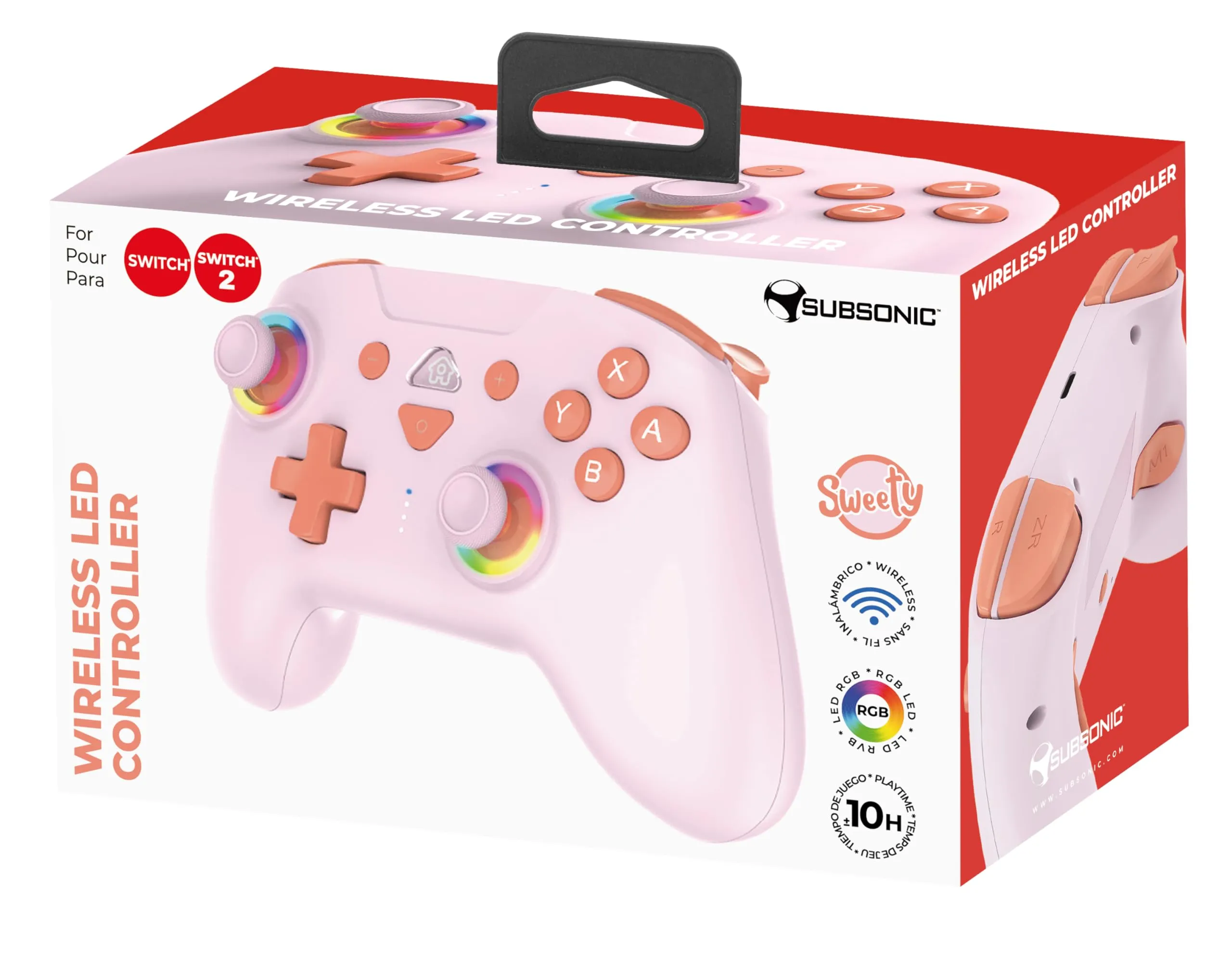SUBSONIC - Controller Wireless per Switch 2 e Switch - Sweet Pink - immagine 9