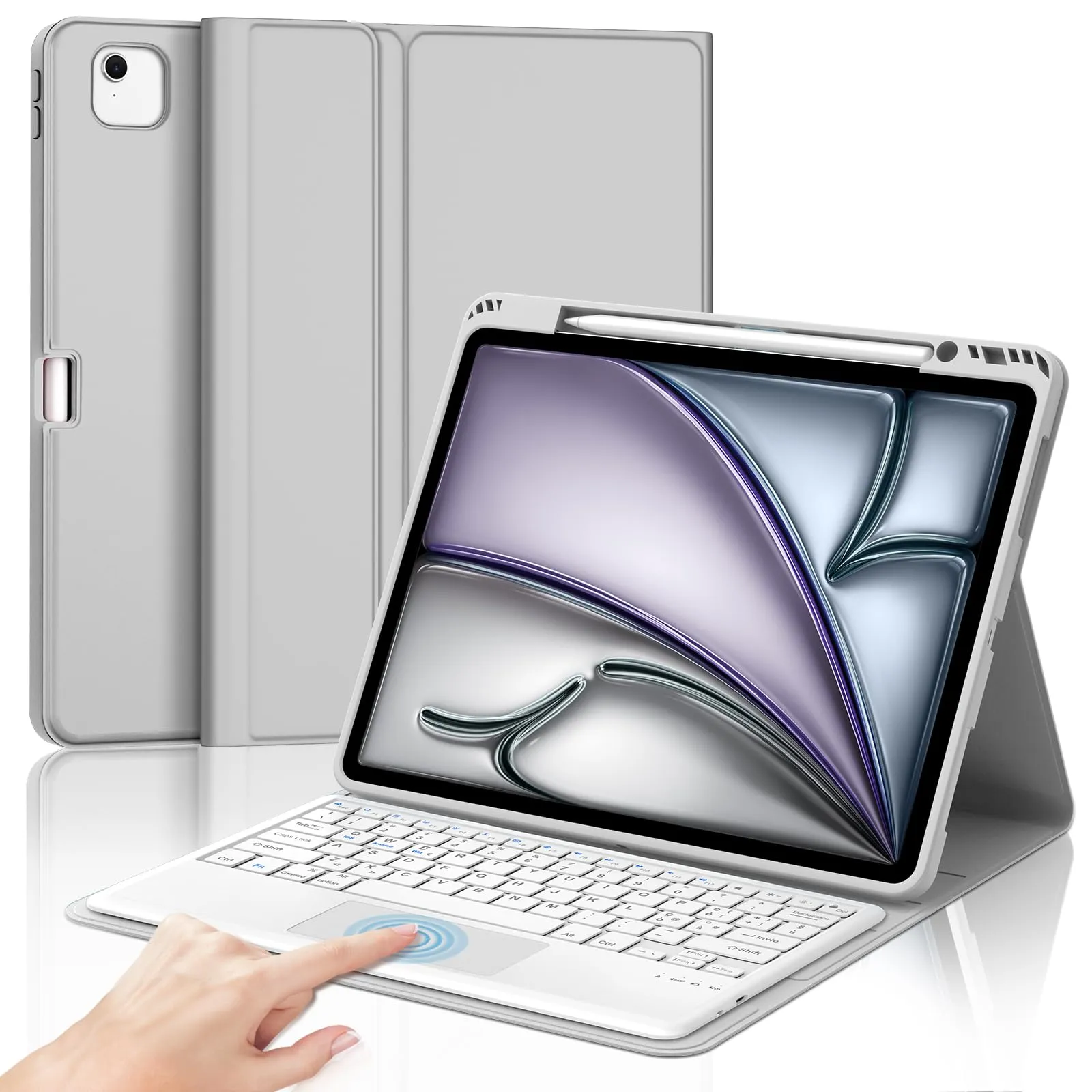 Tastiera per iPad Air 13 M4 2026/M3 2025/M2 2024/iPad Pro 12.9 3-6 Gen - immagine 1