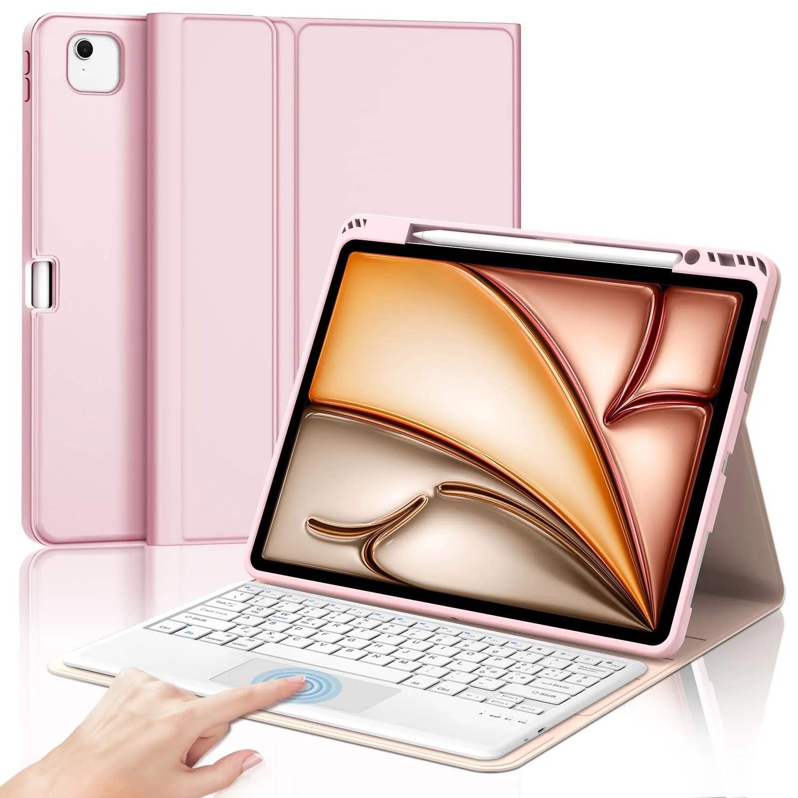 Tastiera Cover per iPad Air 13 M4 2026/M3/M2 13 Pollici/Pro 12.9 6-3 Gen - immagine 1