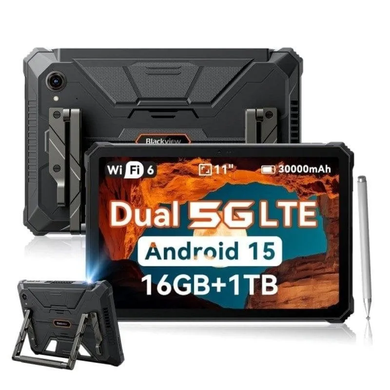 Tablet Blackview Active 12 Pro WiFi + 5G 11" 16GB 1TB Nero - immagine 1