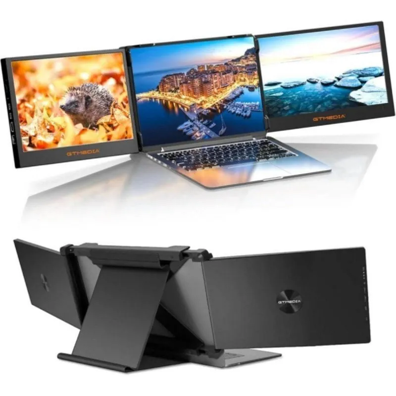Monitor GTMEDIA 11,6" FullHD 60Hz IPS Rotazione 195° Altoparlanti Integrati Protezione Oculare - immagine 1