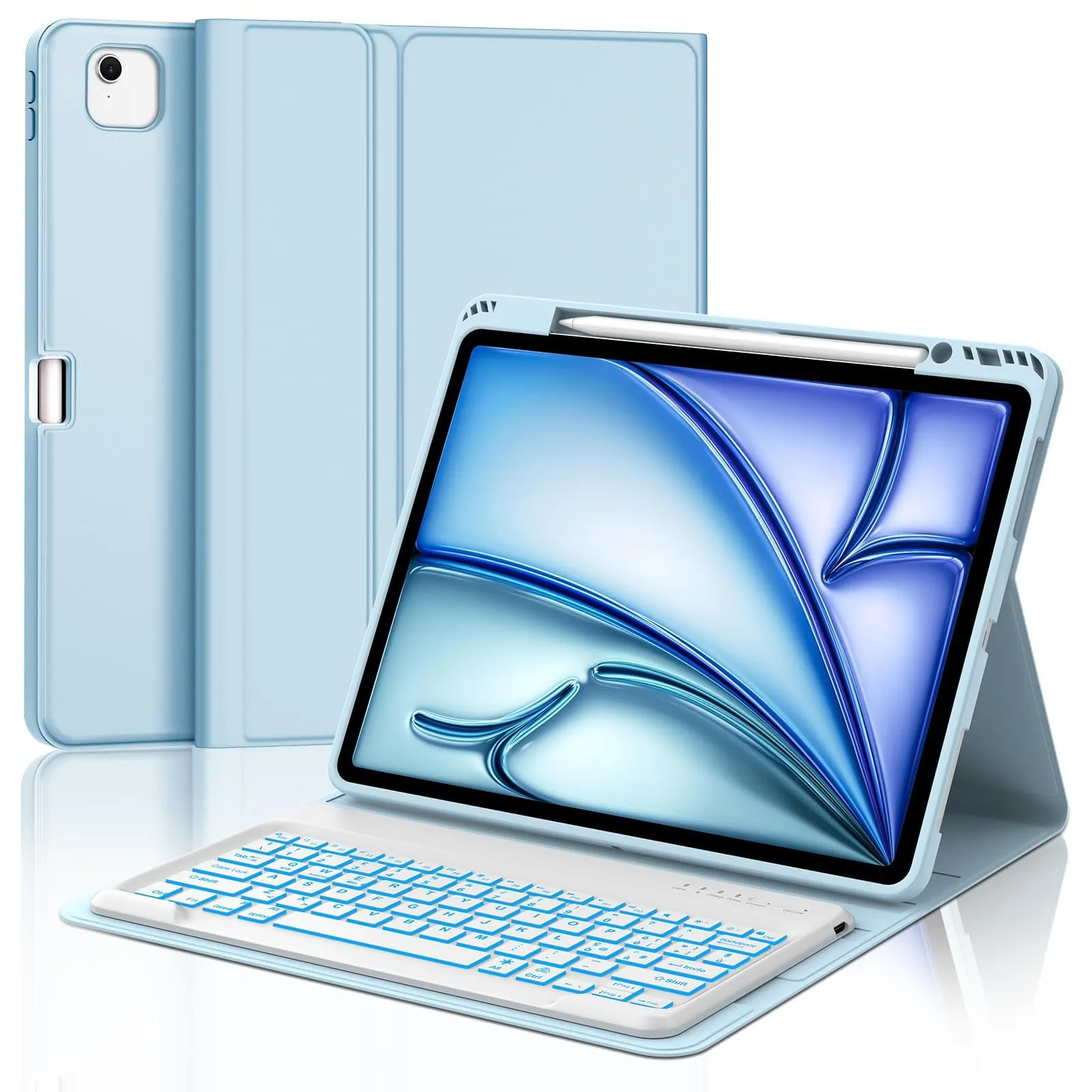 Tastiera per iPad Air 13 M4 2026/M3 2025/M2 2024/iPad Pro 12.9 3-6 Gen - immagine 1