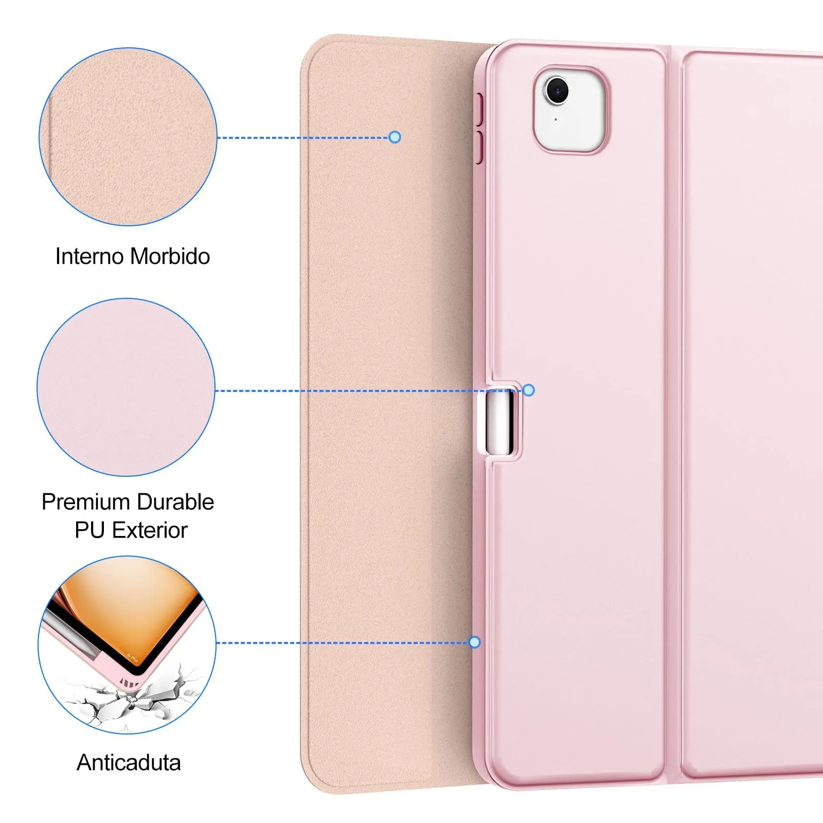Tastiera per iPad Air 13 M4 2026/M3 2025/M2 2024/iPad Pro 12.9 3-6 Gen - immagine 7