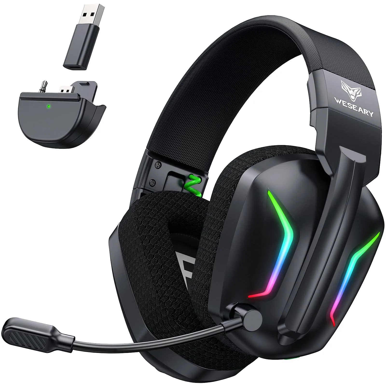 WESEARY Cuffie gaming wireless per Xbox Series X/S, Xbox One, PC, PS5/4 - immagine 1