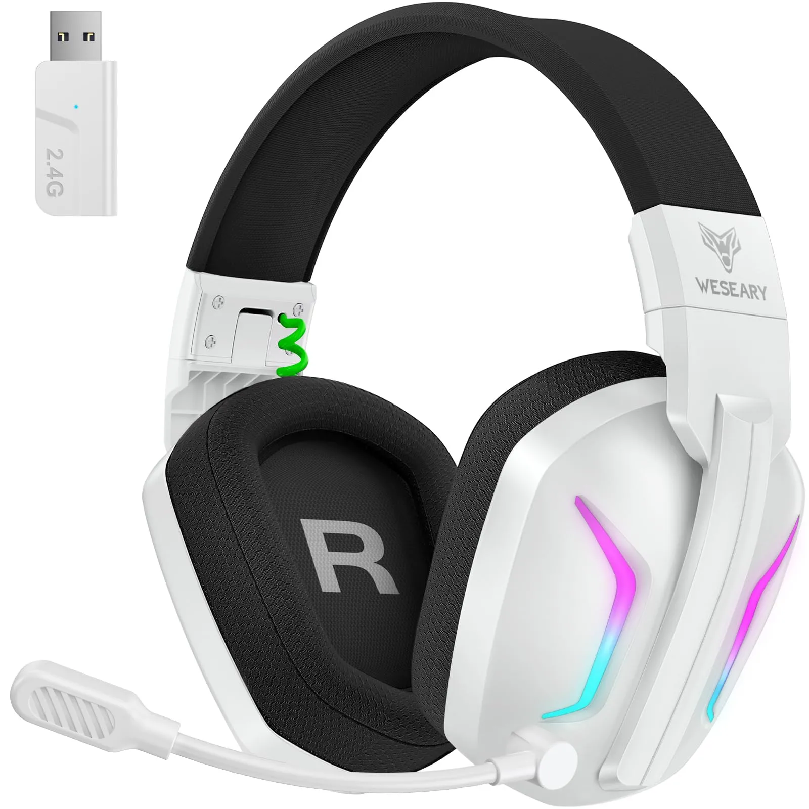 WESEARY Cuffie da gioco wireless con microfono per PS5, PS4, PC, Switch - immagine 1