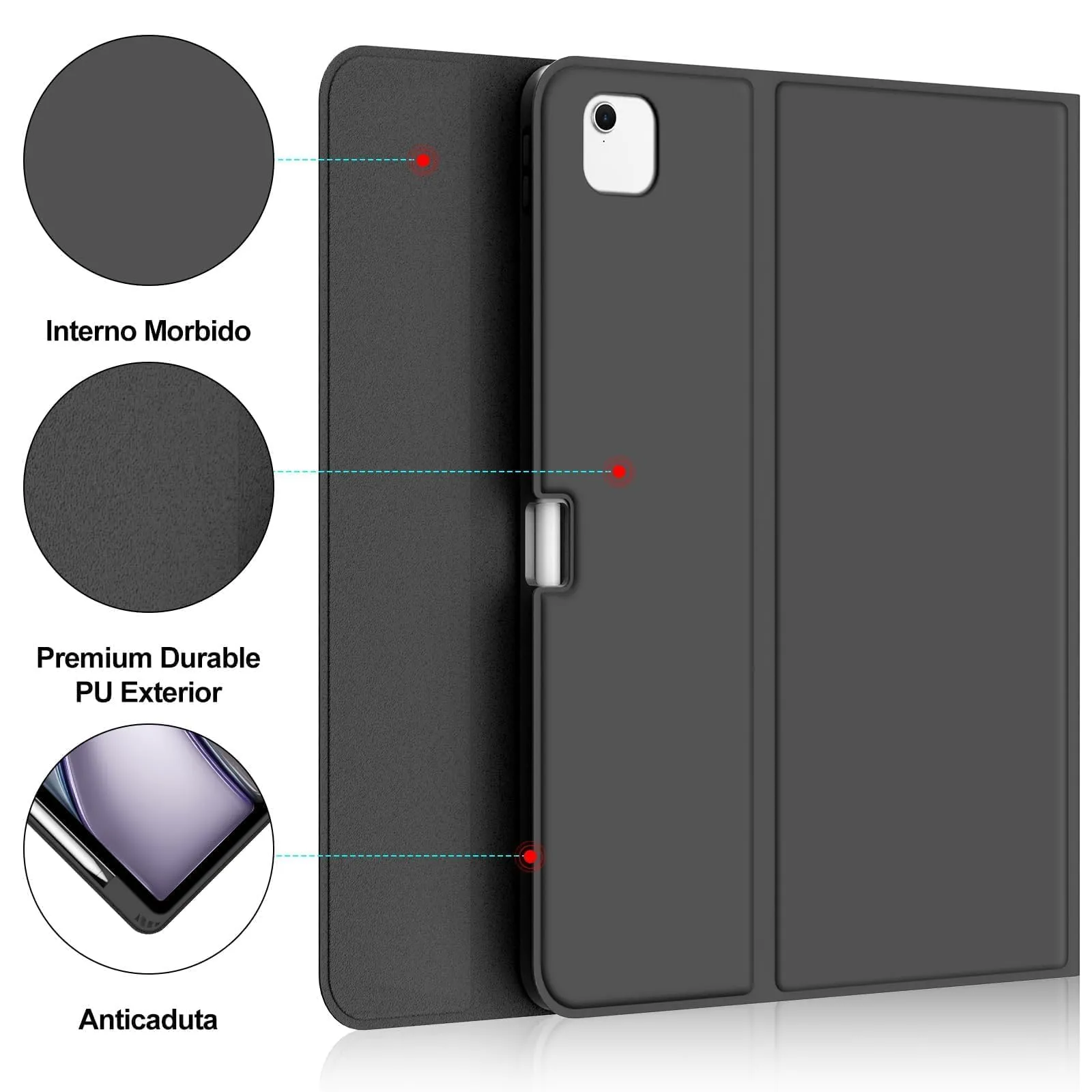 Tastiera per iPad Air 13 M4 2026/M3 2025/M2 2024/iPad Pro 12.9 3-6 Gen - immagine 5