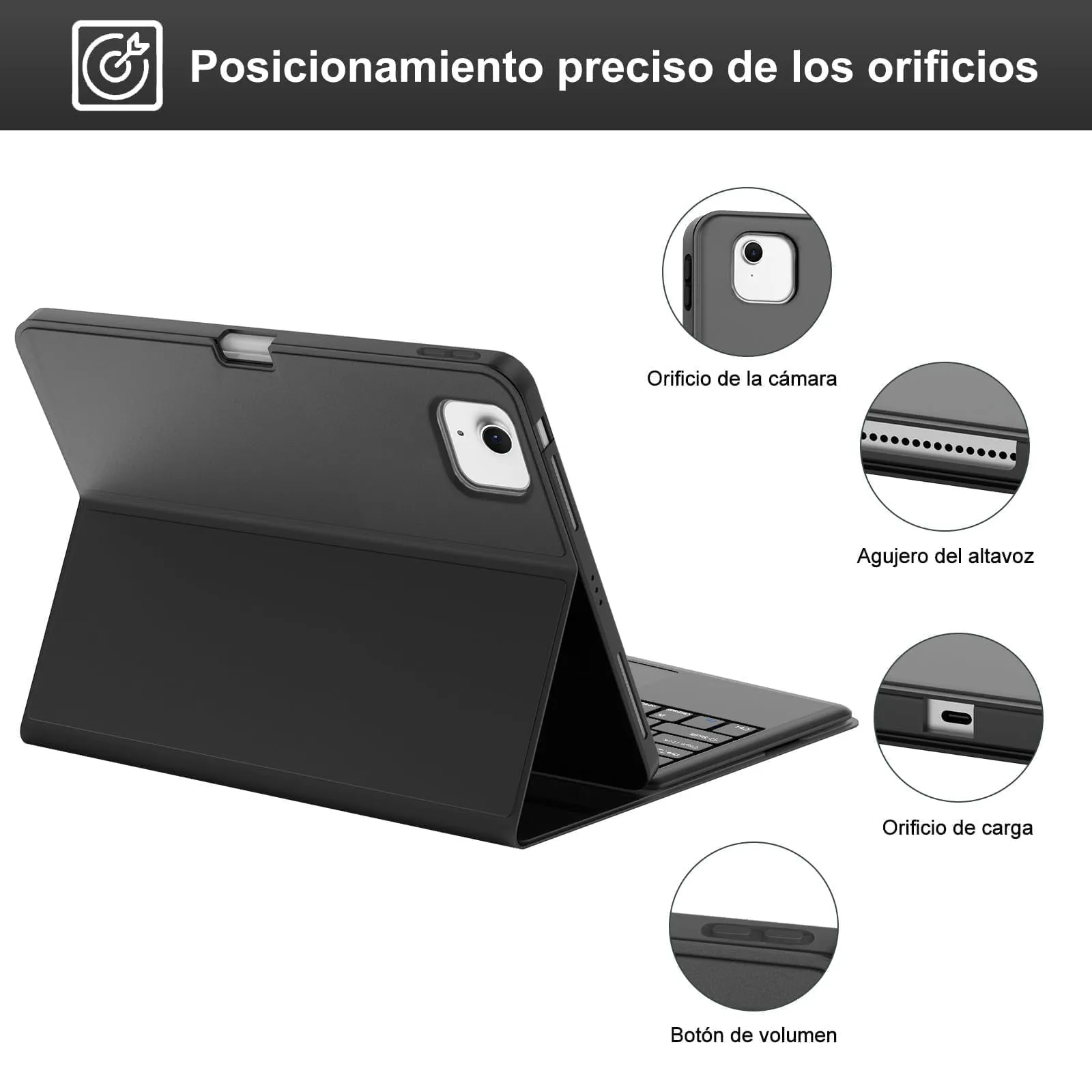 Tastiera per iPad Air 13 M4 2026/M3 2025/M2 2024/iPad Pro 12.9 3-6 Gen - immagine 7