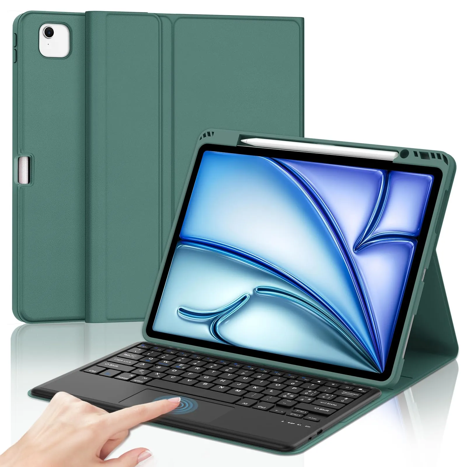 Tastiera Cover per iPad Air 13 M4 2026/M3/M2 13 Pollici/Pro 12.9 6-3 Gen - immagine 1