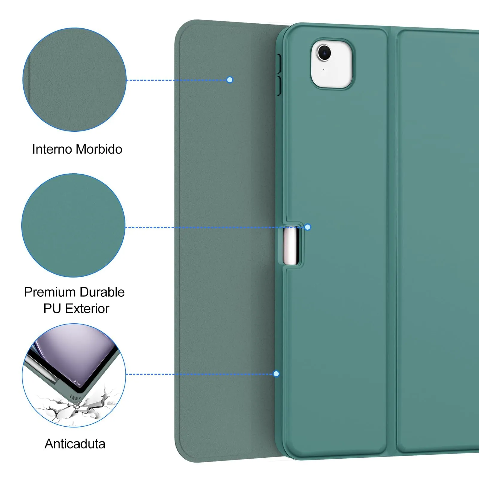 Tastiera Cover per iPad Air 13 M4 2026/M3/M2 13 Pollici/Pro 12.9 6-3 Gen - immagine 5