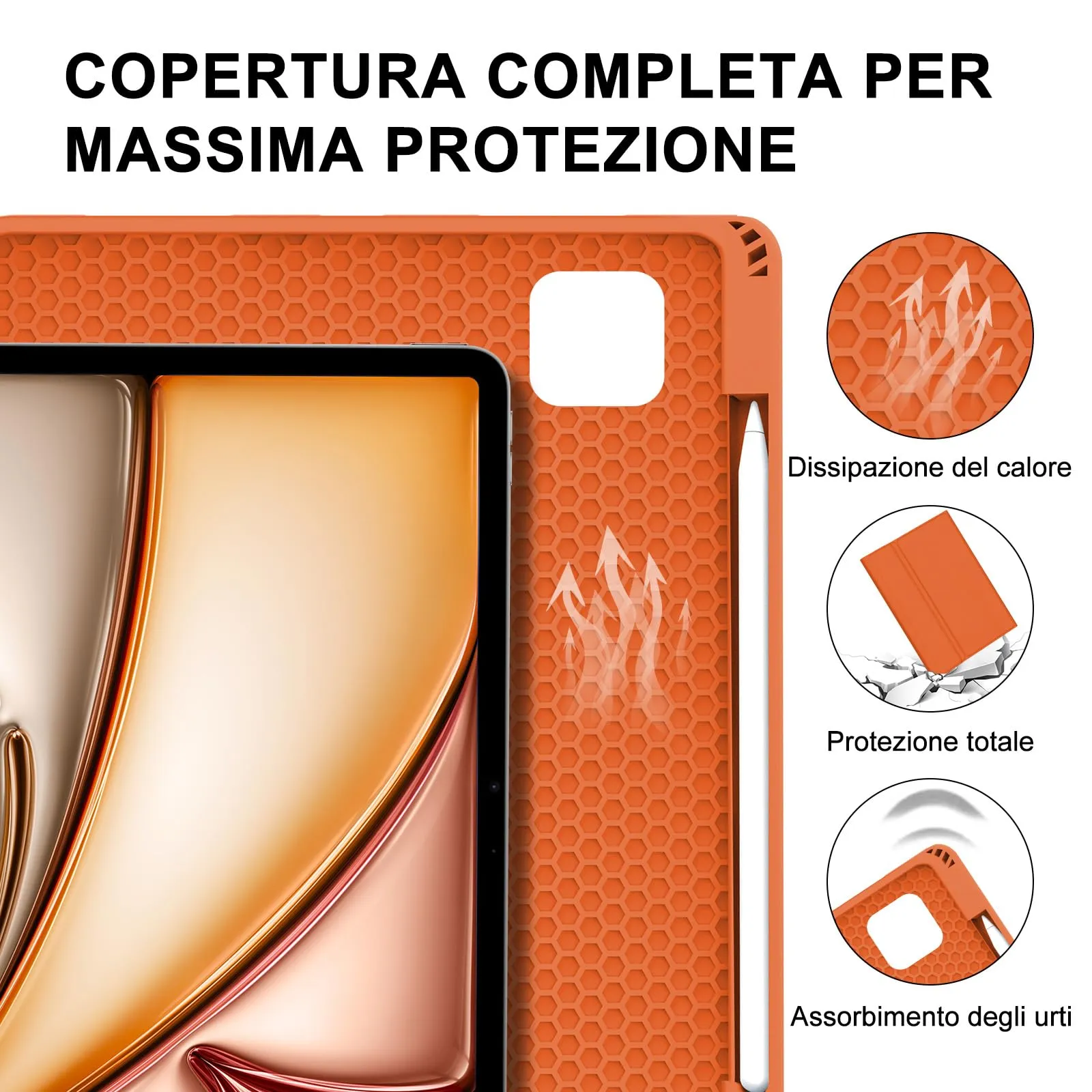 Tastiera Cover per iPad Air 13 M4 2026/M3/M2 13 Pollici/Pro 12.9 6-3 Gen - immagine 7