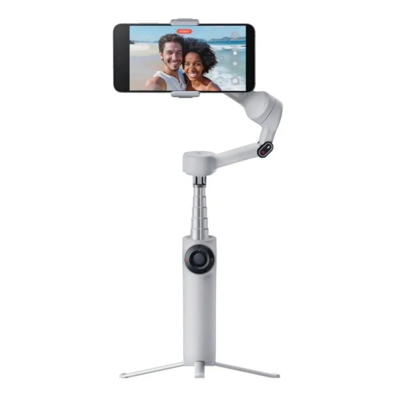 Stabilizzatore Smartphone Insta360 Flow 2 Standard Bundle 3 Assi Pieghevole Bluetooth Grigio Chiaro - immagine 1
