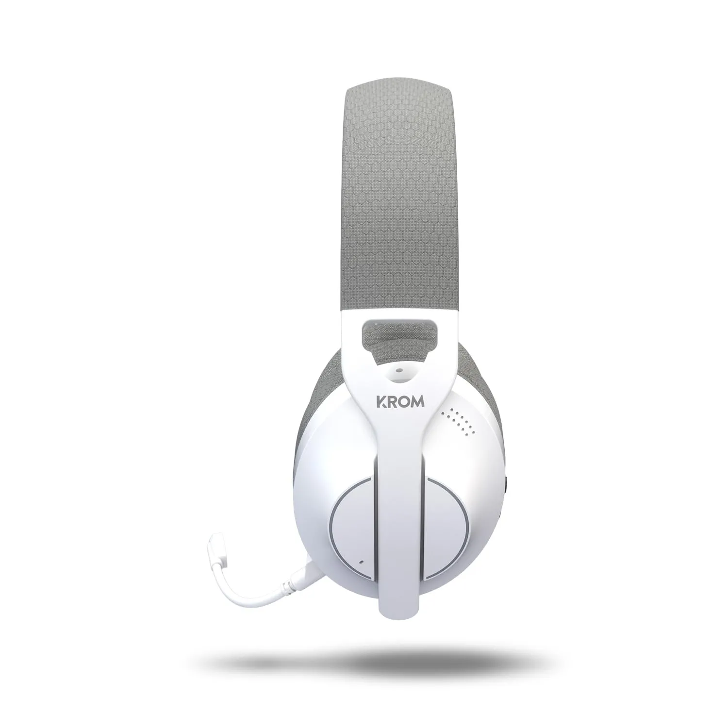 KROM PHASE – Cuffie Gaming Wireless con Tripla Modalità di Connessione (Bluetooth 5.3, 2.4 GHz e Jack 3.5 mm), Driver da 40 mm, Autonomia 40 ore, Bianco - immagine 3