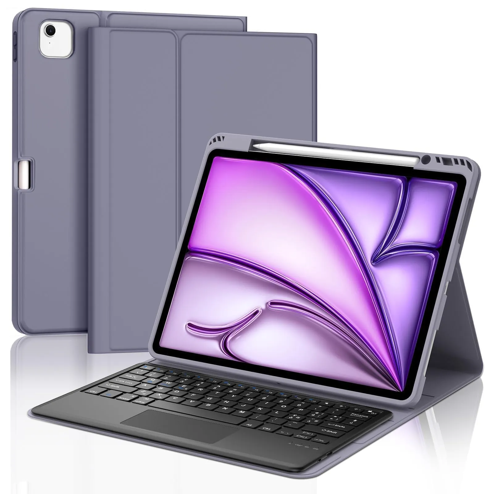 Tastiera Cover per iPad Air 13 M4 2026/M3/M2 13 Pollici/Pro 12.9 6-3 Gen - immagine 1