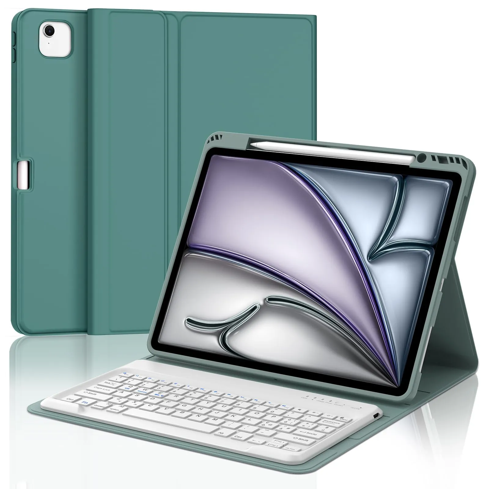 Tastiera Cover per iPad Air 13 M4 2026/M3/M2 13 Pollici/Pro 12.9 6-3 Gen - immagine 1
