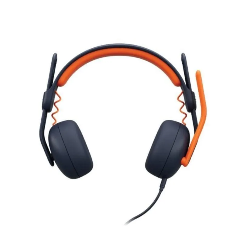 Auricolari Logitech con cavo microfono isolamento acustico per studenti blue-orange - immagine 1