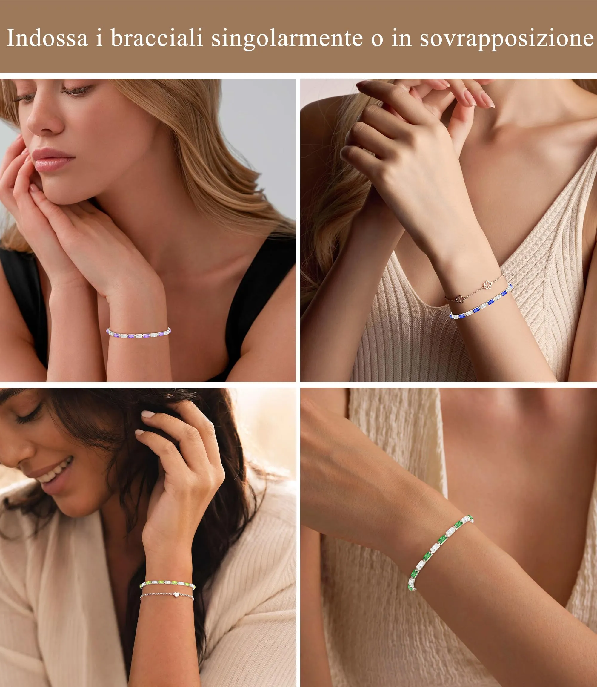 Rajputana Bracciale Da Donna In Argento Sterling 925 Bracciale Tennis Jewellery Regalo Di Compleanno Natale Per Lei Donne Silver Bracelet Fidanzate - immagine 4