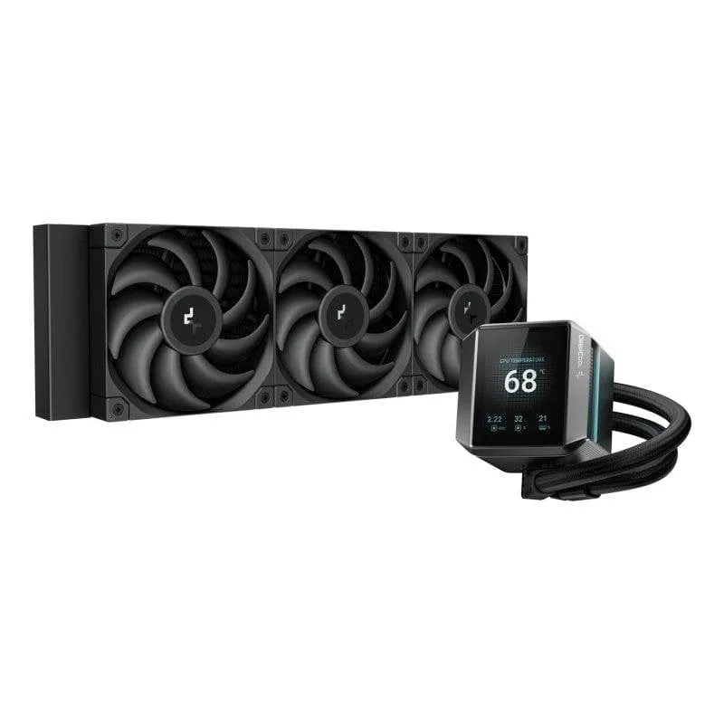 Refrigerazione Liquida DeepCool Mystique 360 360mm 3 Ventole LCD Nero - immagine 1