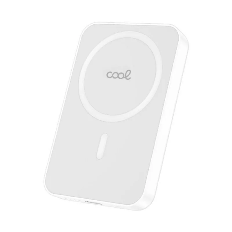 Batteria Esterna COOL Magnetica Qi 5000 mAh USB-C PD 20W Wireless 15W Compatta - immagine 1