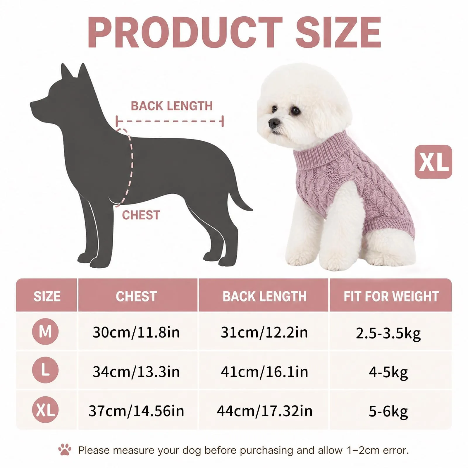 2 Pièces Pull pour Chien Chaleur Hivernale Pull Chien Moyen Élasticité - immagine 2