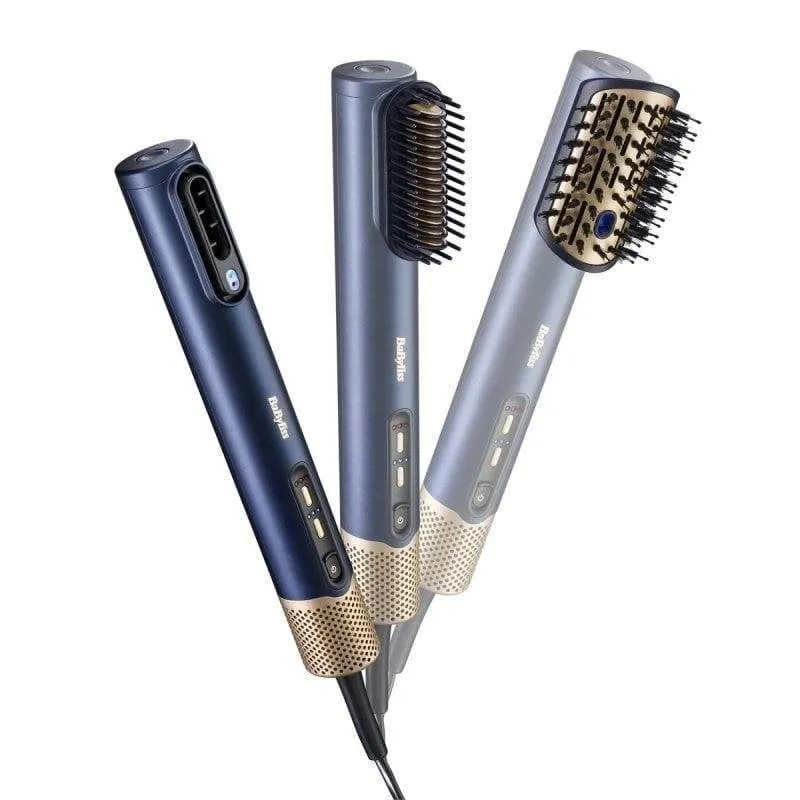 Spazzole Modellanti BaByliss Air Power AS6550E 1600W Ceramica Ionica 4 Temperature 2 Accessori Blue - immagine 1