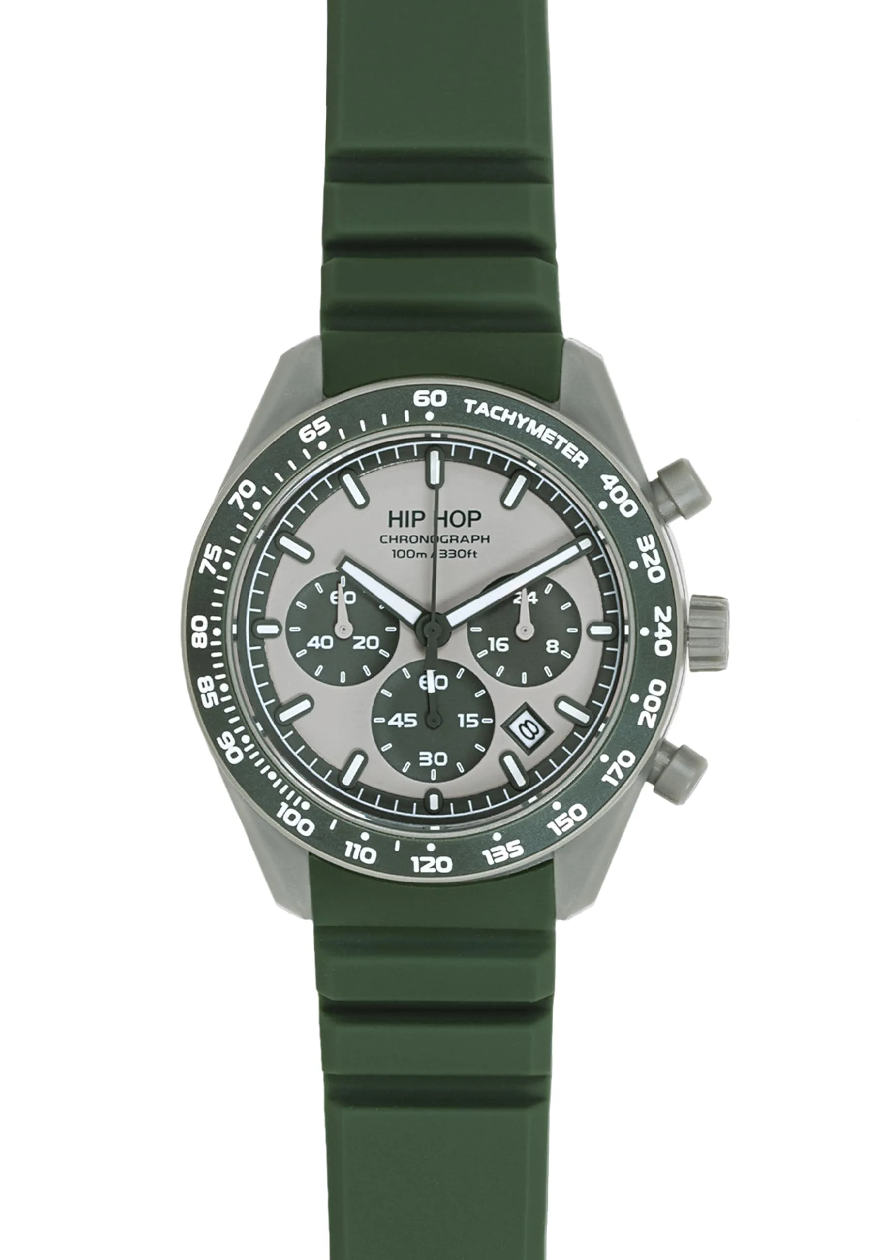 HIP HOP Orologio Uomo, Bracciale in Silicone, Cassa 42 cm - immagine 2