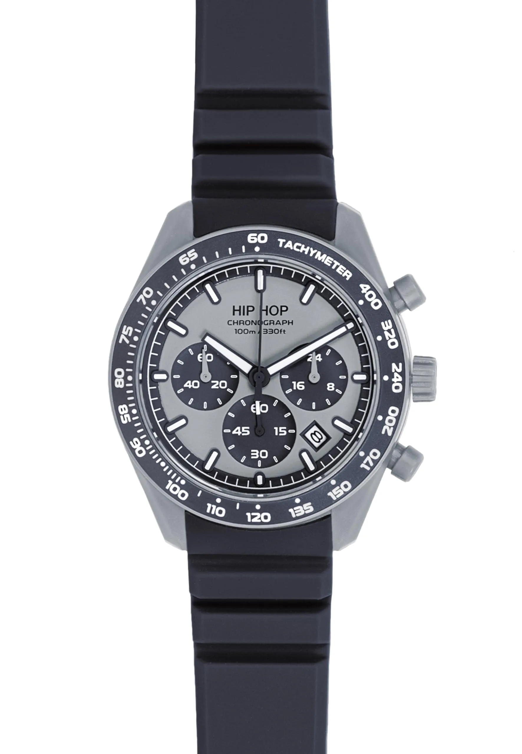 HIP HOP Orologio Uomo, Bracciale in Silicone, Cassa 42 cm - immagine 2