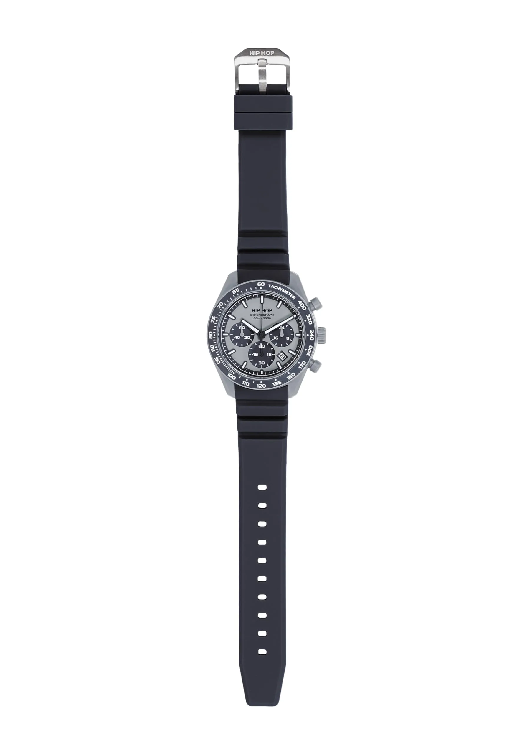 HIP HOP Orologio Uomo, Bracciale in Silicone, Cassa 42 cm - immagine 3