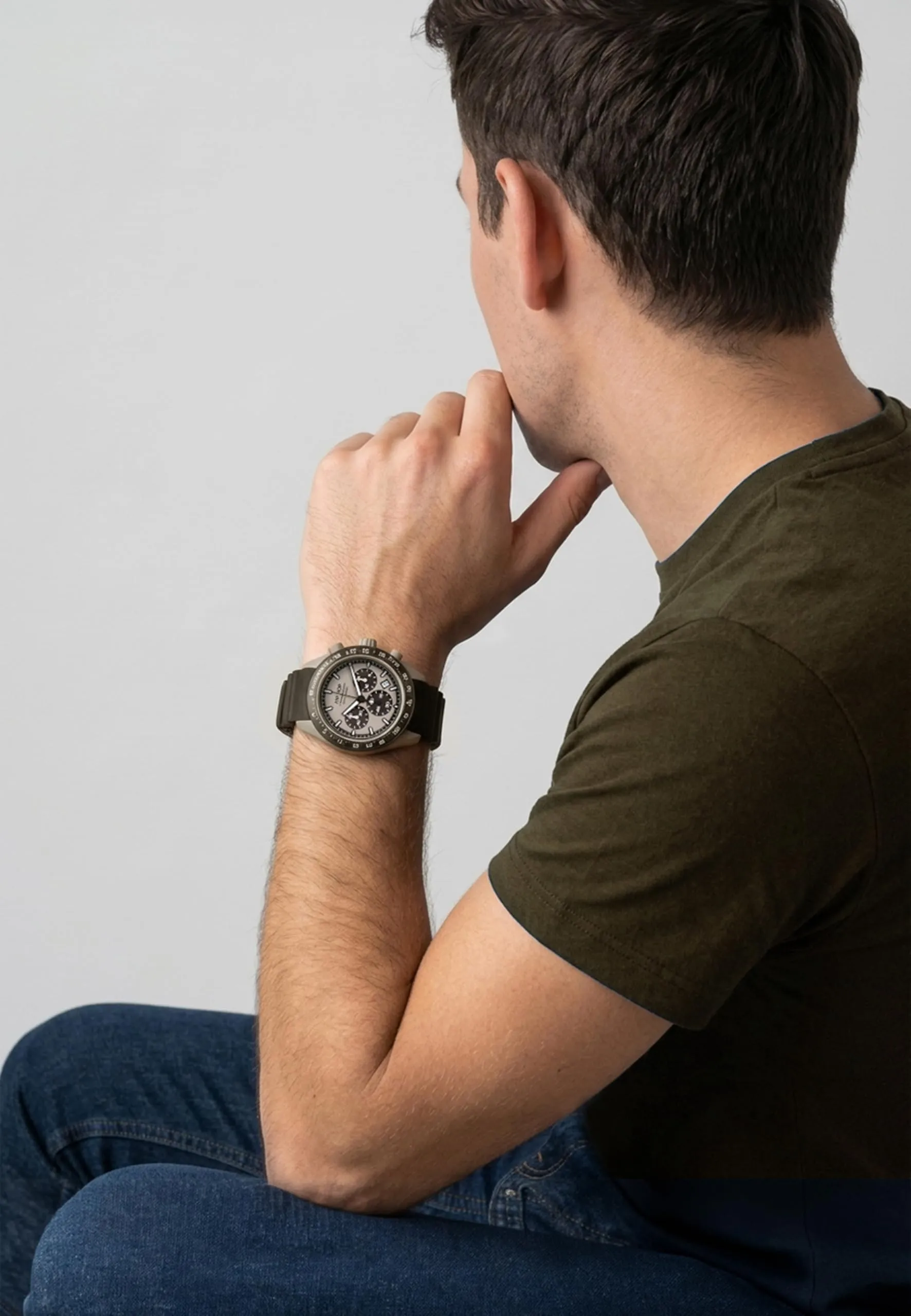 HIP HOP Orologio Uomo, Bracciale in Silicone, Cassa 42 cm - immagine 5