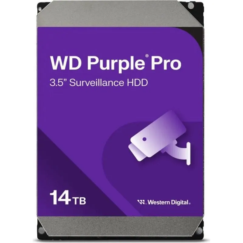 Disco Duro Western Digital WD142PURP 14TB HDD 7200rpm 6 Gbit/s + Sensore Urti - immagine 1