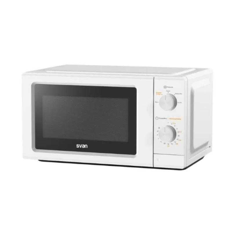 Microonde SVAN SMW19700 19L 700W Funzione Scongelamento Piatto Girevole 24,5 cm Bianco - immagine 1
