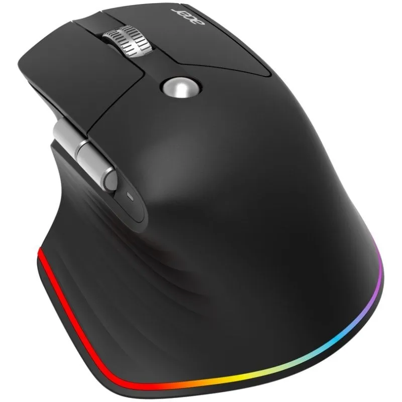 Mouse Acer Easy Fit Wireless RF Bluetooth 4000 DPI Nero Ricaricabile USB-C 6 Pulsanti - immagine 1