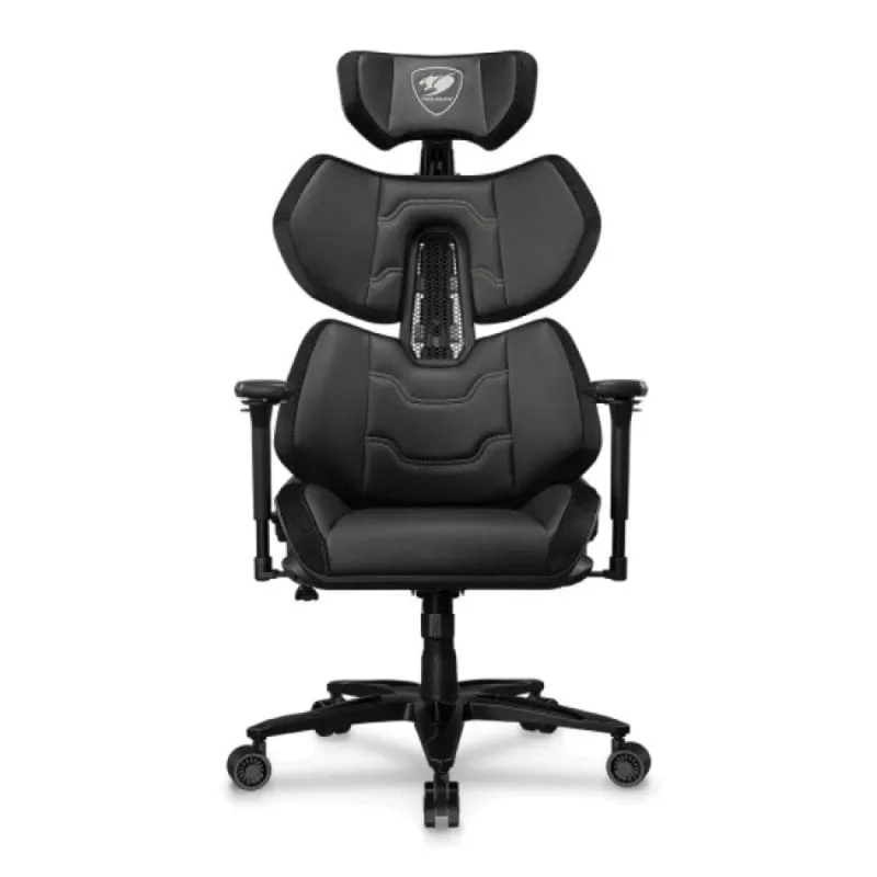 Sedia gaming COUGAR Gaming Terminator Elite 135 kg schienale 4D poggiatesta regolabile nero argento - immagine 1