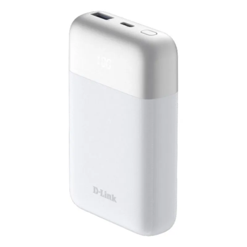 Power bank D-Link DPP-101 10000 mAh Bianco USB-C Ricarica rapida 18W Compatibilità universale - immagine 1