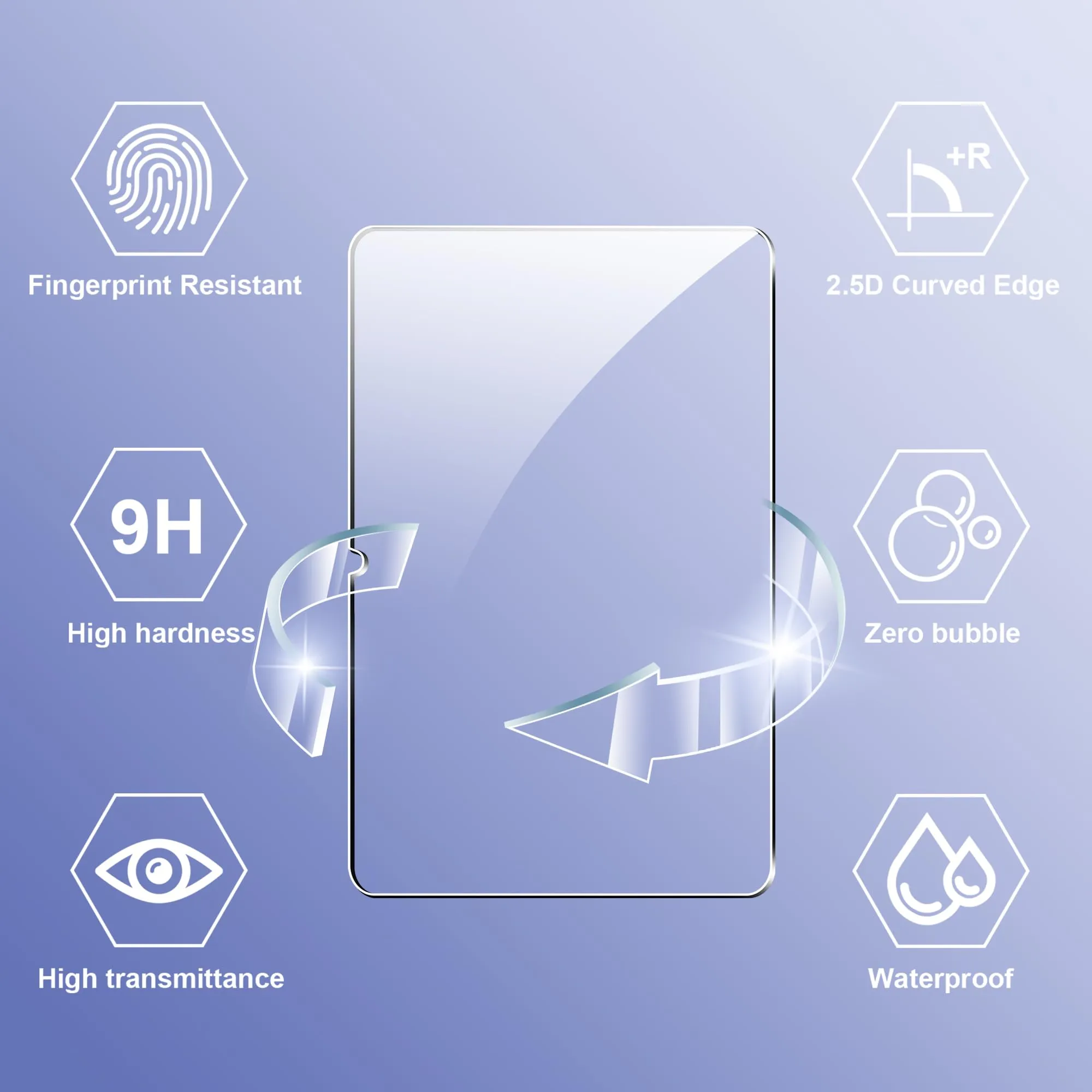 CAUHENYEE Vetro Temperato per Samsung Galaxy Tab S12 Plus, 2 Pezzi - immagine 3