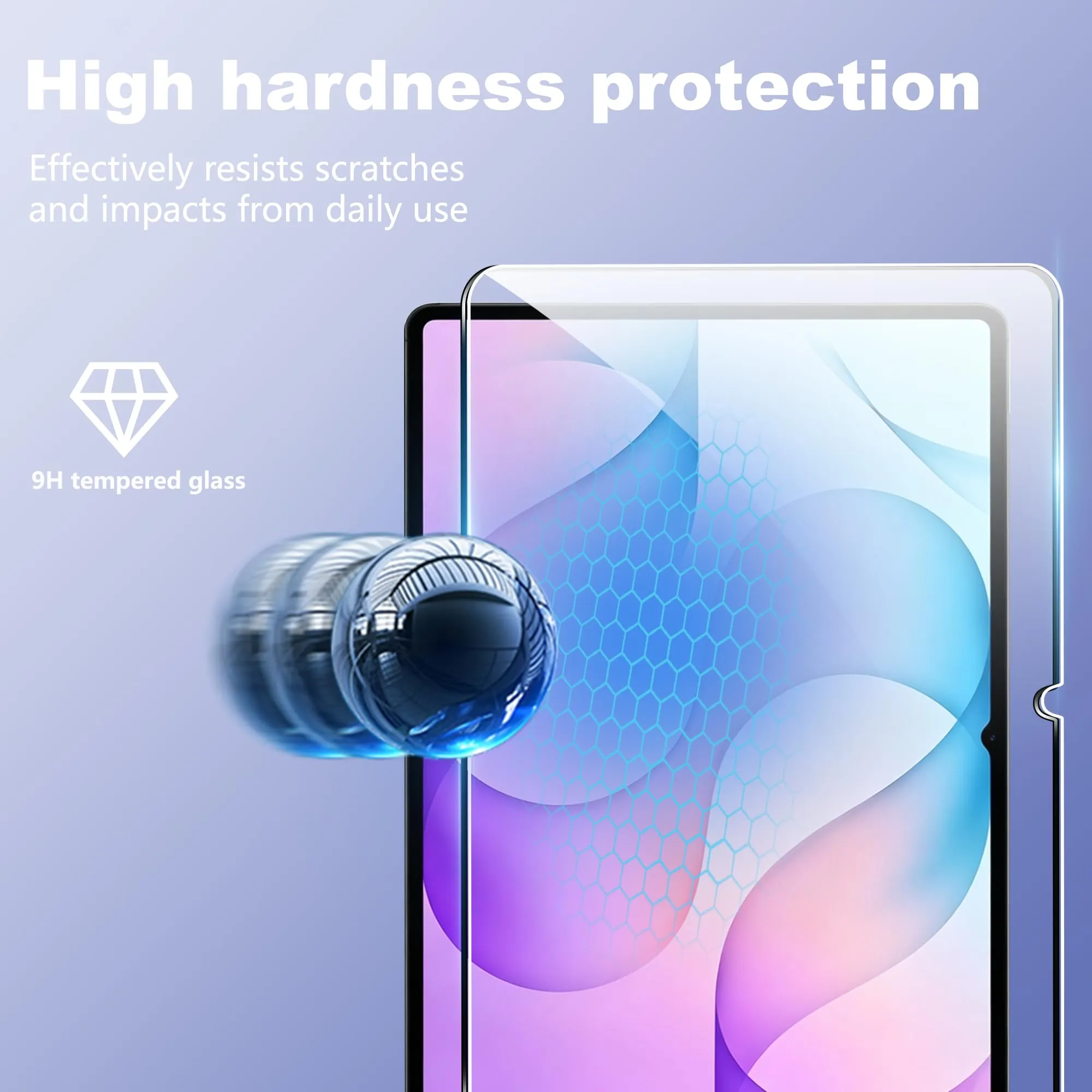 CAUHENYEE Vetro Temperato per Samsung Galaxy Tab S12 Plus, 2 Pezzi - immagine 5